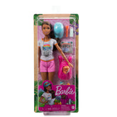 Barbie Wellness Doll Playset with Brunette Doll with Puppy, Barbie Sets, Hiking Day, Self-Care Series, Backpack Pet Carrier, Camera and More for Kids Ages 3+